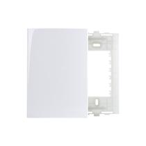 Placa Cega com Suporte MarGirius Sleek 4x2 Branca Placa Cega com Suporte MarGirius Sleek 4x2 Branca
