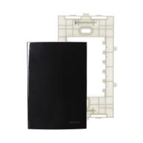Placa Cega com Suporte MarGirius Sleek 4x2 Preto Ebony Placa Cega com Suporte MarGirius Sleek 4x2 Preto Ebony