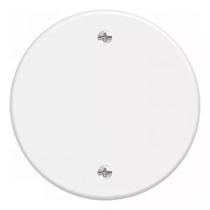Placa Cega Espelho Tampa Redonda 3 polegadas 9,5cm Branca
