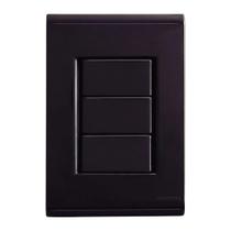 Placa cega liz tramontina 4x2 grafite