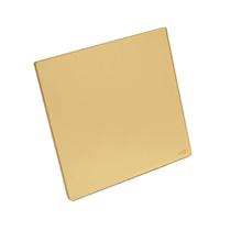 Placa cega tok glass dourado 4x4