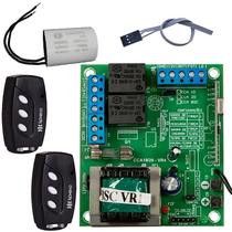 Placa Central Comando Motor Cca-bsc Rcg + 2 Controles + Capacitor de Partida 25UF 127V