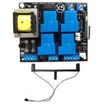 Placa Central de Comando X5 Trifásica Industrial + Sensor Fim Curso Régua 3 Vias