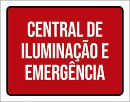 Placa Central De Iluminação E Emergência 36X46