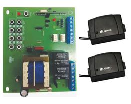 Placa Central de Motor para Portao Eletrônico Sensor Hall Compatível Rossi + 2 Controle Remoto Farol Luz Alta