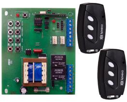 Placa Central de Portão Compatível Rossi Sensor Hall X4 + 2 Controle de Portão 3 Canais Preto com Clip de Cinto