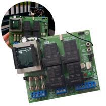 Placa Central Motor Portão Industrial Trifasica X5 220V 380V Ipec