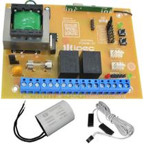 Placa Central Motor Portão Rossi Mx30 Kx30fs Sensor Deslizante Capacitor de Partida 25UF 127V