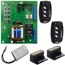 Placa Central Sensor Hall 2 Controles 3 Canais Suporte com Imãs Capacitor 12UF 220V