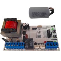 Placa Central X2 Motor Portão Garagem Ipec + Capacitor 15UF Placa Central X2 Motor Portão Garagem Ipec + Capacitor 15UF