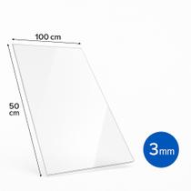 Placa Chapa De Acrilico Transparente Cristal 100X50 Cm 3mm Placa Chapa De Acrilico Transparente Cristal 100X50 Cm 3mm