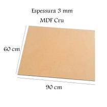 Placa Chapa Mdf Cru 60x90 3mm kit 6 unidades Placa Chapa Mdf Cru 60x90 3mm kit 6 unidades