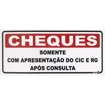 Placa Cheque 30 x 13 Cm PS150 Encartale