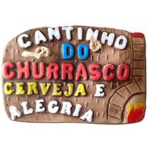 Placa churrasco - cantinho do churrasco - cerveja e alegria