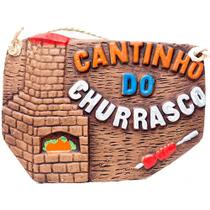 Placa churrasco - cantinho do churrasco