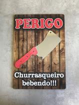 Placa Churrasco Espelhada Placa Churrasco Espelhada