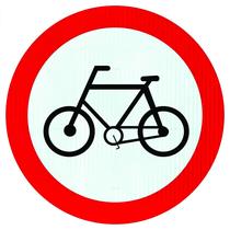 Placa Circulação Exclusiva De Bicicletas R-34 Refletivo Prismático 50x50 - Afonso Sinalizações