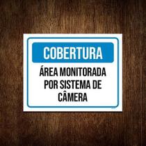 Placa Cobertura Área Monitorar Câmera ul 27X35