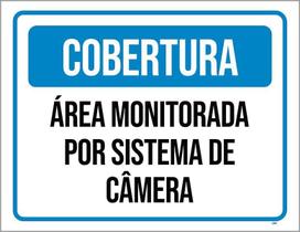 Placa Cobertura Área Monitorar Câmera ul 27X35