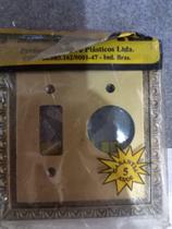 Placa colonial lisa 4x4 interruptor +tomada - Pavilonis Placa colonial lisa 4x4 interruptor +tomada - Pavilonis