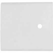 Placa com 1 Furo 4x4 9,5 mm c/ Suporte Tramontina Liz Branca Placa com 1 Furo 4x4 9,5 mm c/ Suporte Tramontina Liz Branca