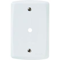 Placa com 1 Furo 9 mm 4x2 Tramontina Lux Branca