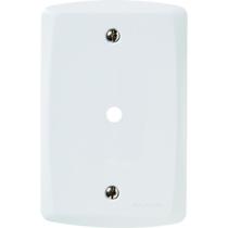 Placa com 1 Furo 9 mm 4x2 Tramontina Lux² Branca