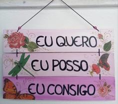 Placa com frases Placa com frases