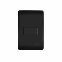 Placa com Interruptor Paralelo 16A/250V Habitat Black - Fame