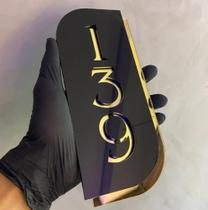 Placa com Número residencial em Acrílico 20cm e 30cm apartamento casa prédio comércio personalizada