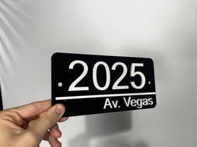Placa com números para casas personalizada