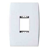 Placa Com Suporte 1 Seção Vertical 4 x 2 Branca LINHA ILUS 5TG99022 SOPRANO