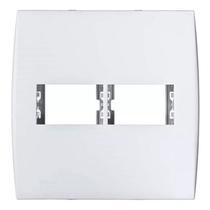 Placa com Suporte 2 Seções + 2 Seções 4 x 4 Branca linha ILUS 5TG99031 Placa com Suporte 2 Seções + 2 Seções 4 x 4 Branca linha ILUS 5TG99031