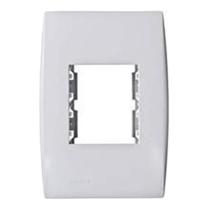 Placa Com Suporte 2 Seções 4 x 2 Branca LINHA ILUS 5TG99024 SOPRANO