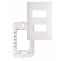Placa com Suporte 4""x 2"" 2 Módulos Distanciados - 3636 - FAME