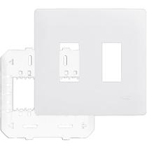 Placa com Suporte 4""x4"" 2 Módulos Verical - 3640 - FAME