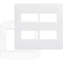 Placa Com Suporte 4""x4"" 4 Módulos Distanciados - 3642 - Fame Placa C-suporte 4x4 4 Modulos Distanciad 003642