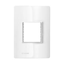 Placa com Suporte 4x2 2 Módulos Agrupados Revitá Placa com Suporte 4x2 2 Módulos Agrupados Revitá