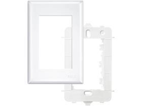 Placa com Suporte 4x2 3 Módulos Fame Evidence - Branca