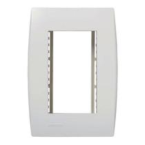 PLACA COM SUPORTE 4x2 3 SECOES BRANCA LINHA ILUS 5TG99026 SOPRANO