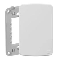 Placa com suporte 4x2" cega branco composé Placa com suporte 4x2" cega branco composé