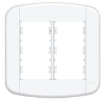 Placa Com Suporte 4x4 6 Módulos Branco Blanc Fame 3944