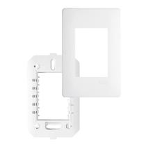 Placa com Suporte Fame Habitat 4X2 para 3 Módulos Horizontais Branco
