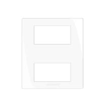 Placa com suporte para móveis Pró 2 módulos branca 85076 Alumbra