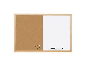 Placa combinada de cortiça e apagável a seco Mastervision 18x24cm Placa combinada de cortiça e apagável a seco Mastervision 18x24cm