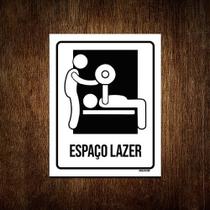 Placa Condomínio Ambiente Espaço Lazer Fitness 18x23 - Sinalizo