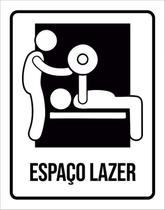 Placa Condomínio Ambiente Espaço Lazer Fitness 36X46