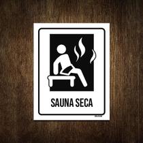 Placa Condomínio Ambiente Sauna Seca 27X35