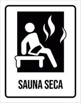 Placa Condomínio Ambiente Sauna Seca 36X46