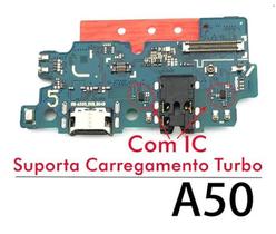 Placa Conector Carga Compatível A50 A505 Turbo